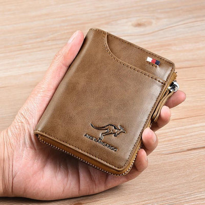 Secure Leather RFID Wallet for Men Women
