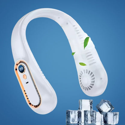 Compact Personal Neck Fan – Rechargeable Bladeless Cooler