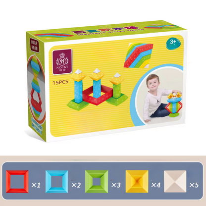 Colorful Kids Stacking Blocks