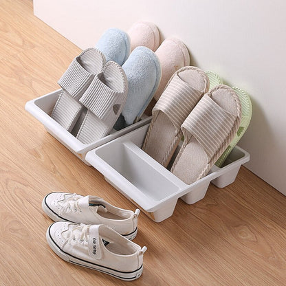 Compact Shoe Organizer Rack for 6 Pairs