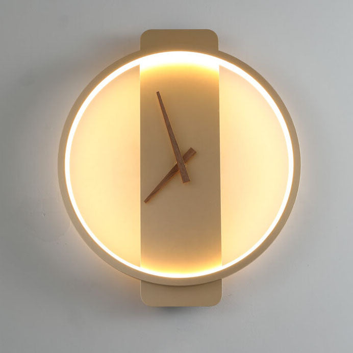 Stylish Round Clock LED Wall Light