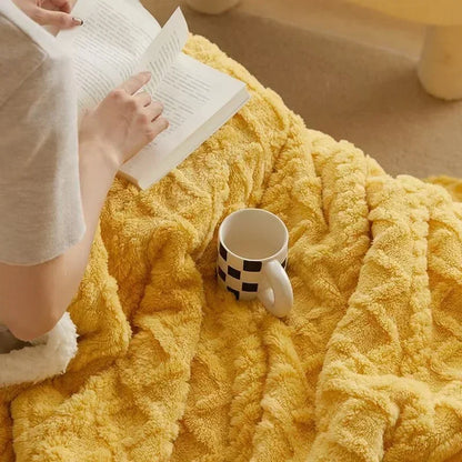 Soft Plush Wool Blanket for Winter Warmth