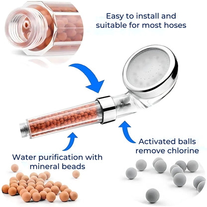 Powerful Handheld Shower Head with Boost Spray