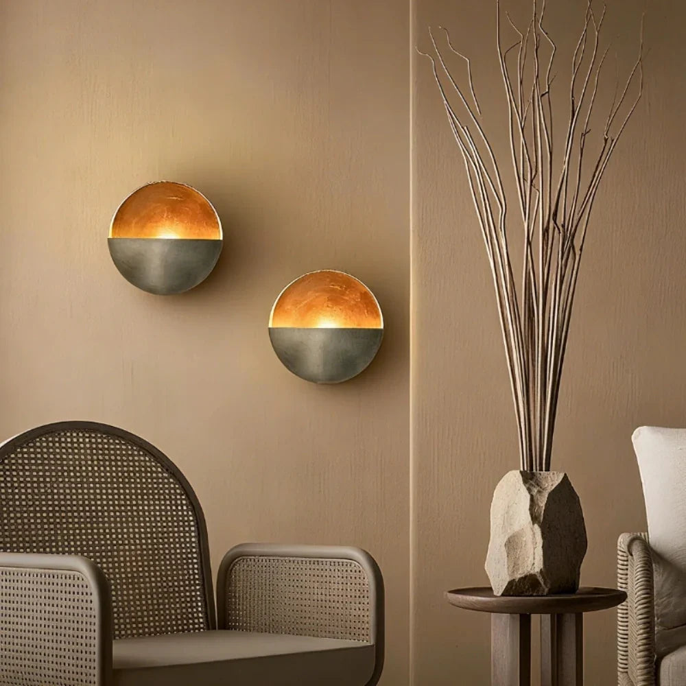 Simple Metal Candle Wall Sconce - Befez