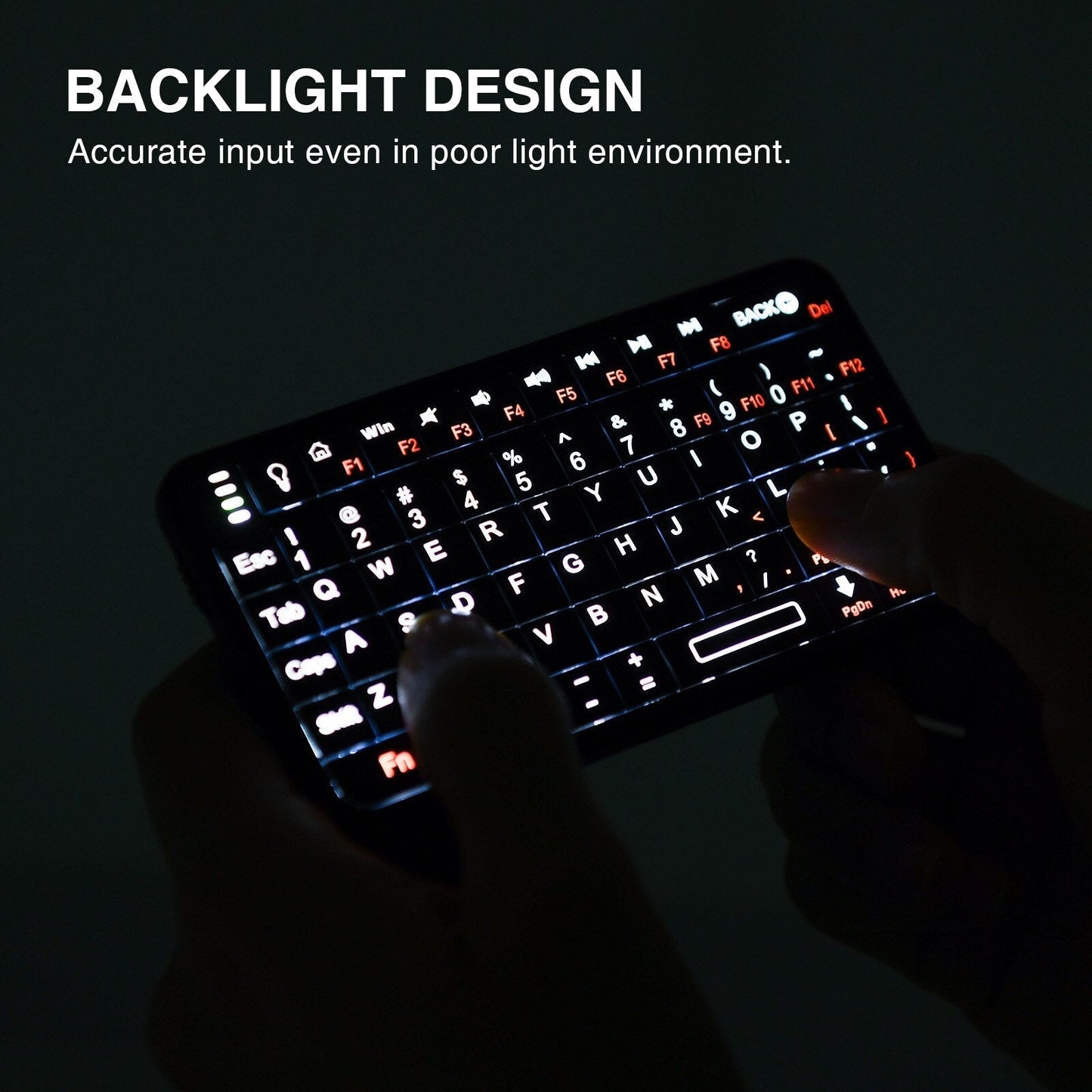 Compact 2-in-1 Wireless Portable Keyboard