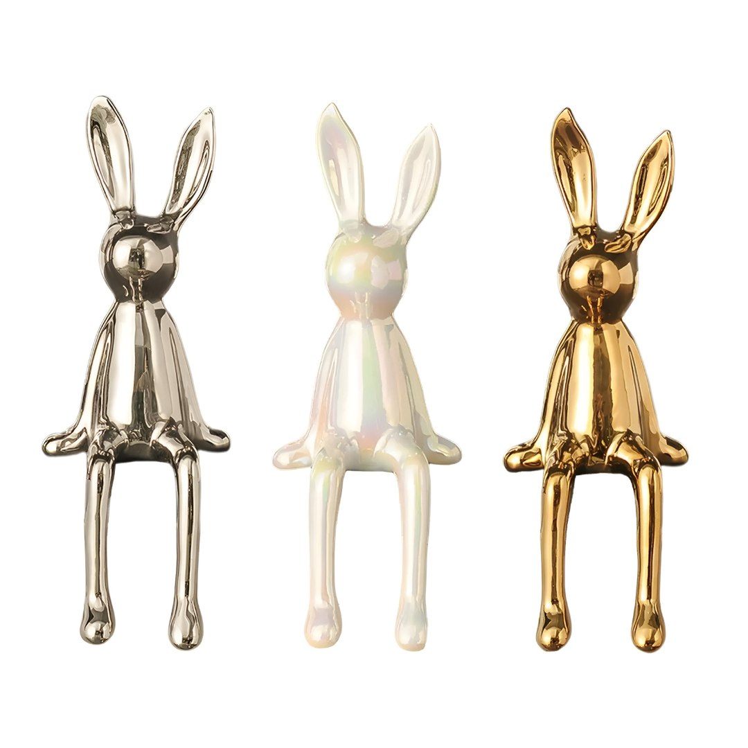 Befez | Glossy White Bunny Decor Figurine