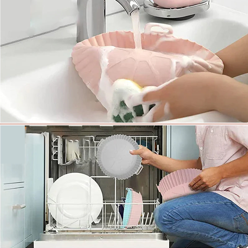 Non-Stick Air Fryer Silicone Mat Sheet