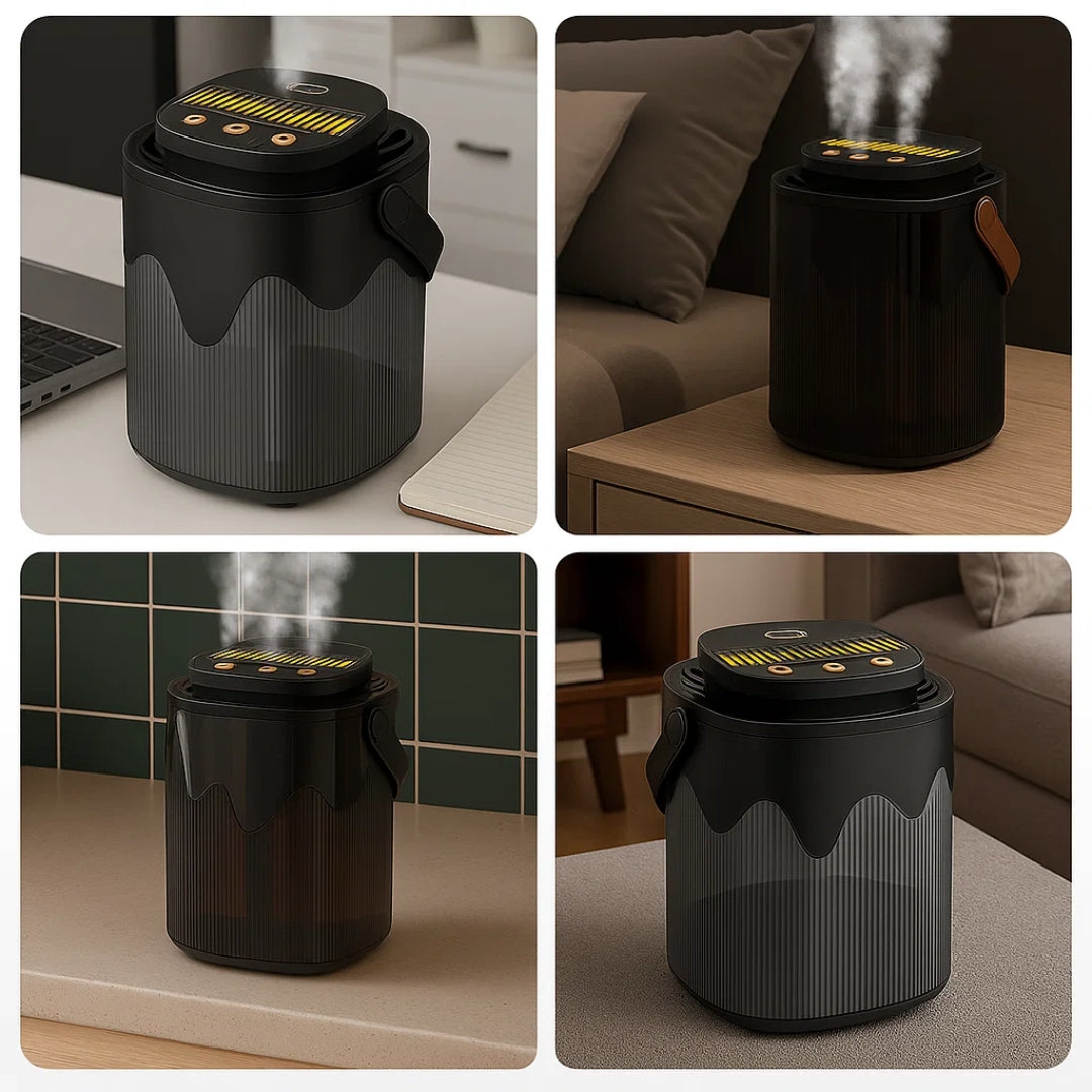 Compact 3L Humidifier for Dry Skin and Better Sleep