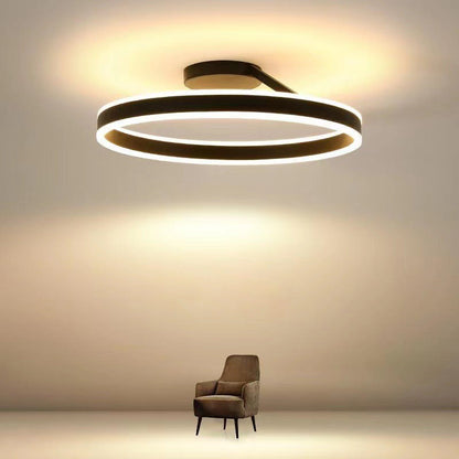 Elegant Gold LED Ceiling Lamp