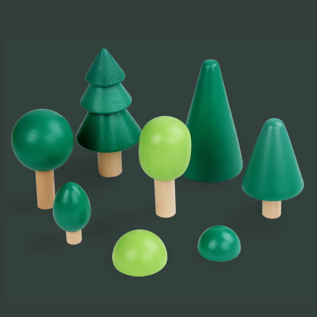 Colorful Wooden Building Blocks for Kids