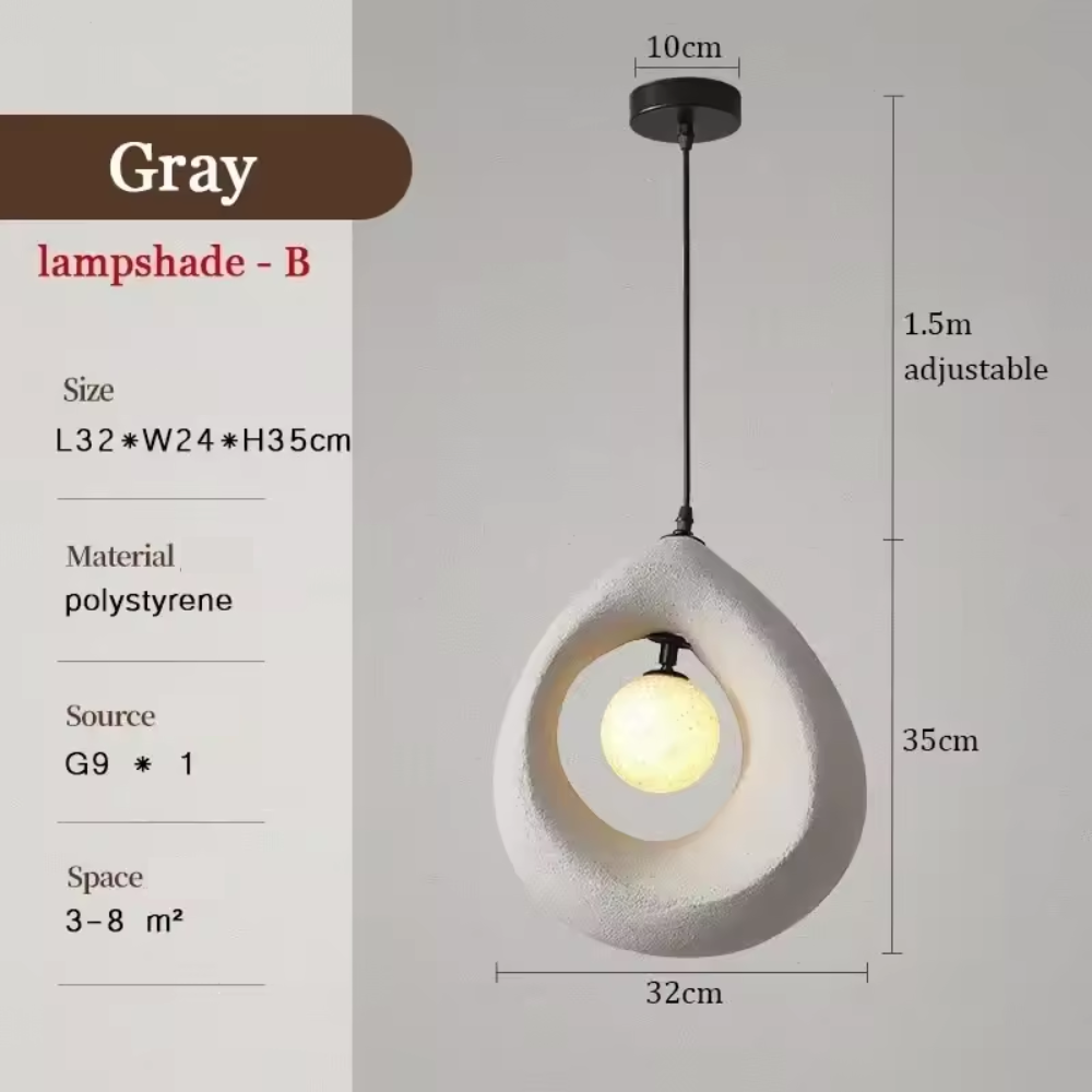 Simple Asian Style Hanging Light Pendant