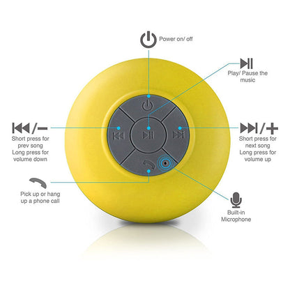 Compact Waterproof Portable Bluetooth Speaker