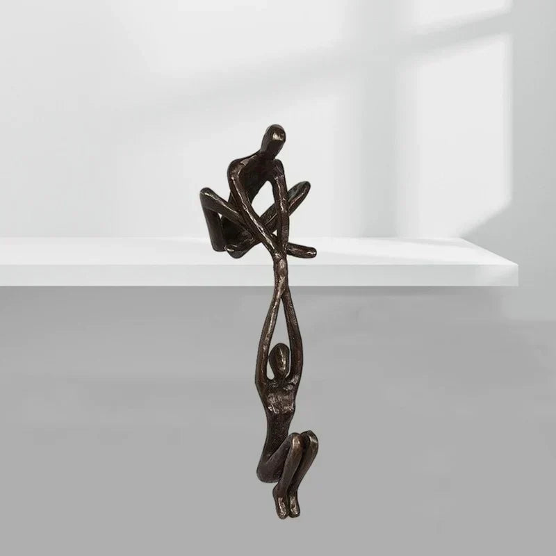 Romantic Couple Strength Statue Decor