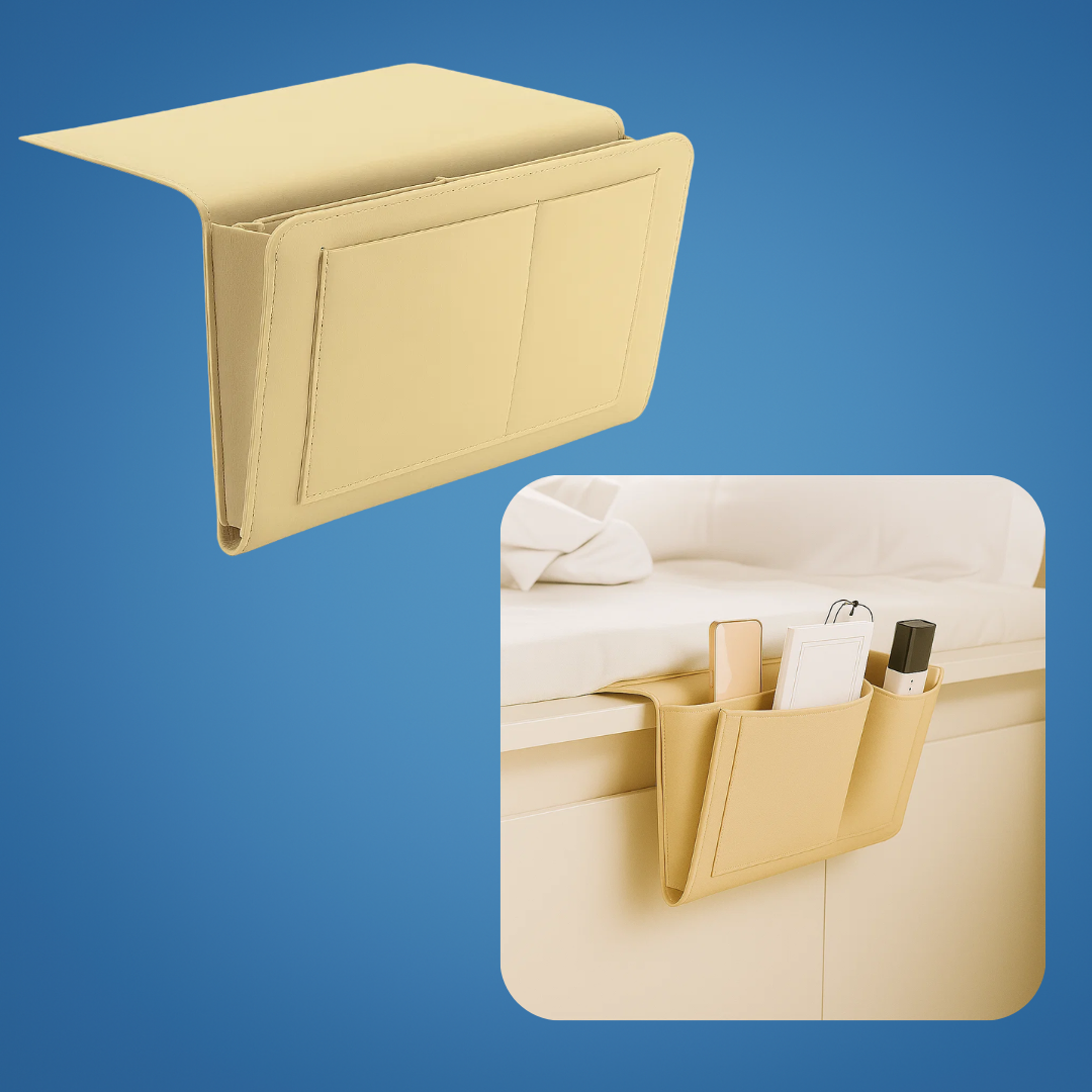Compact Nightstand with Sturdy Felt Storage Organizer