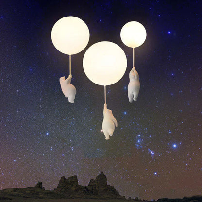 Cute Kids Cloud Lamp with Teddy Bear Design