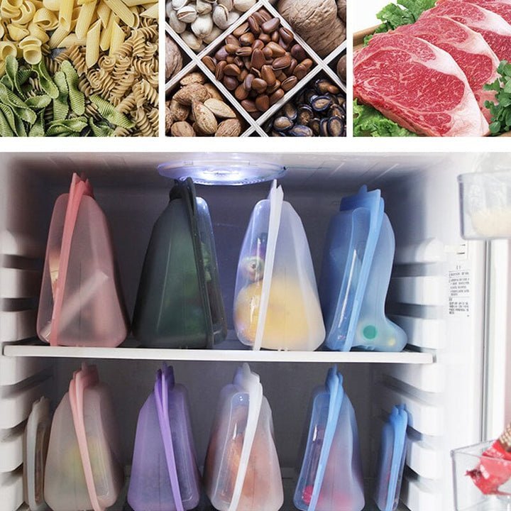 Reusable Airtight Food Bags - Eco Friendly Storage Containers