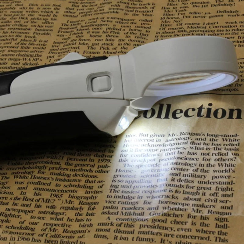 Compact 20X LED Magnifying Glass with Light