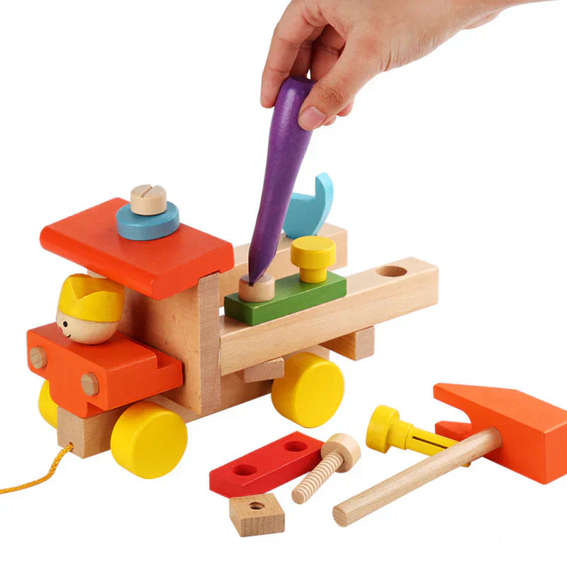 Fun Wooden Car Toy for Kids Learning and Play