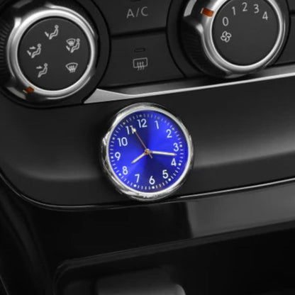 Compact Car Dashboard Clock – Adhesive Mini Analog Timepiece