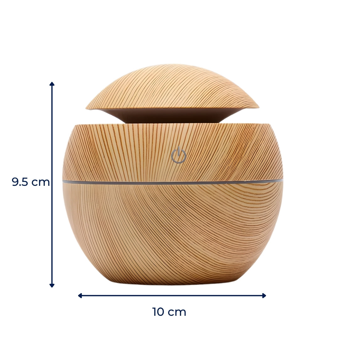 Soothing Cool Mist LED Nightlight - Wooden Finish
