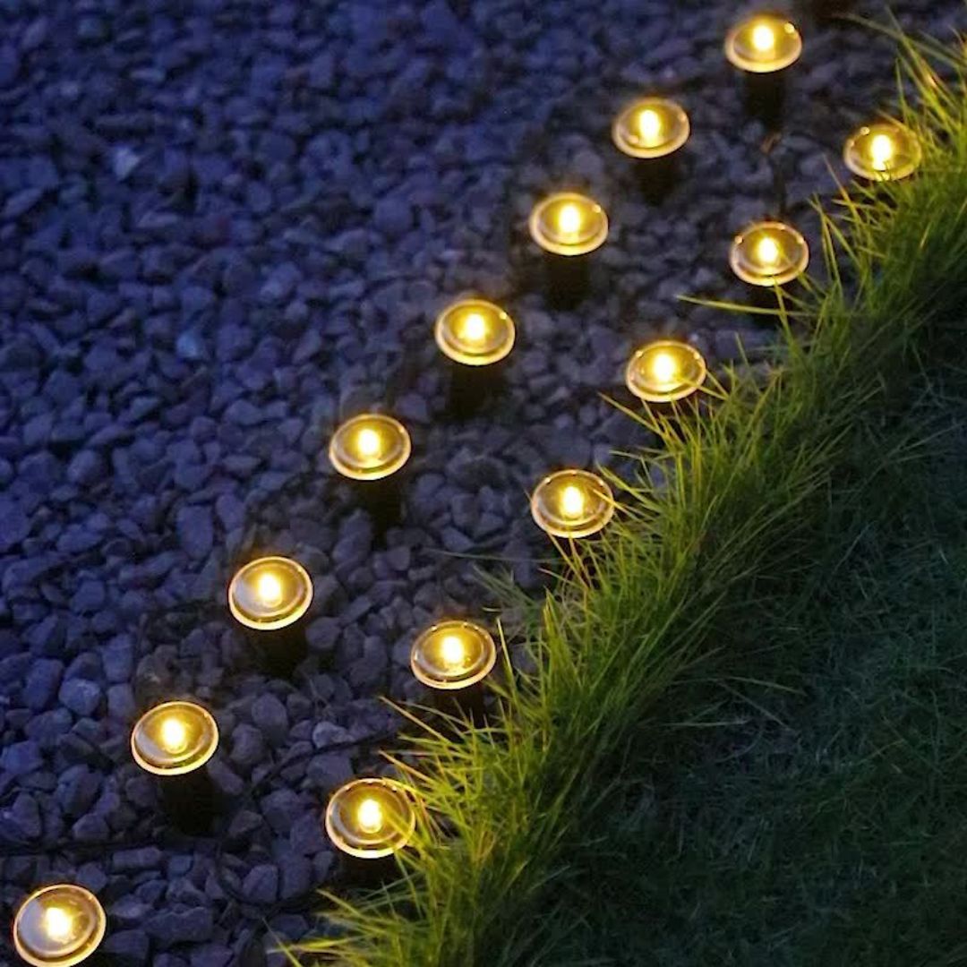 Bright Solar Powered Yard Pathway Lights