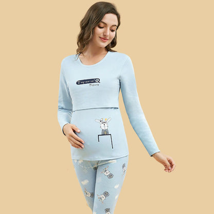 Cozy Maternity Dress for Lounging at Home