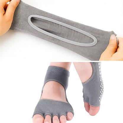 Women's Non Slip Yoga Socks - Breathable Grip Sole