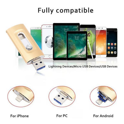 Versatile 3 in 1 USB Flash Drive for Phone and PC