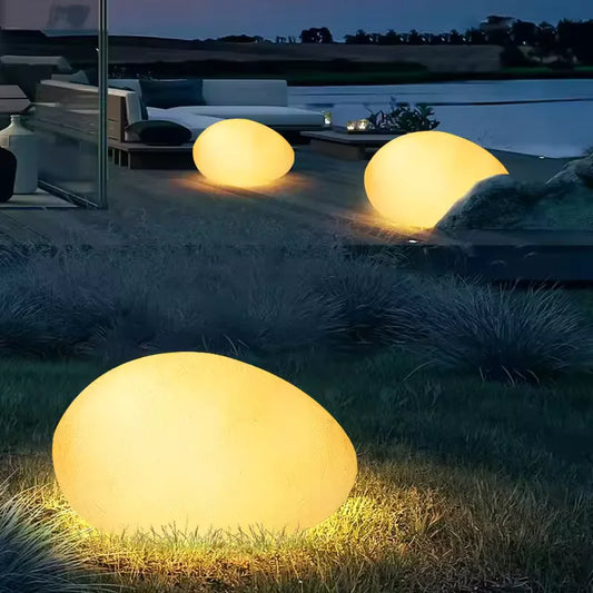 Solar Powered Outdoor Stone Lamp - Befez