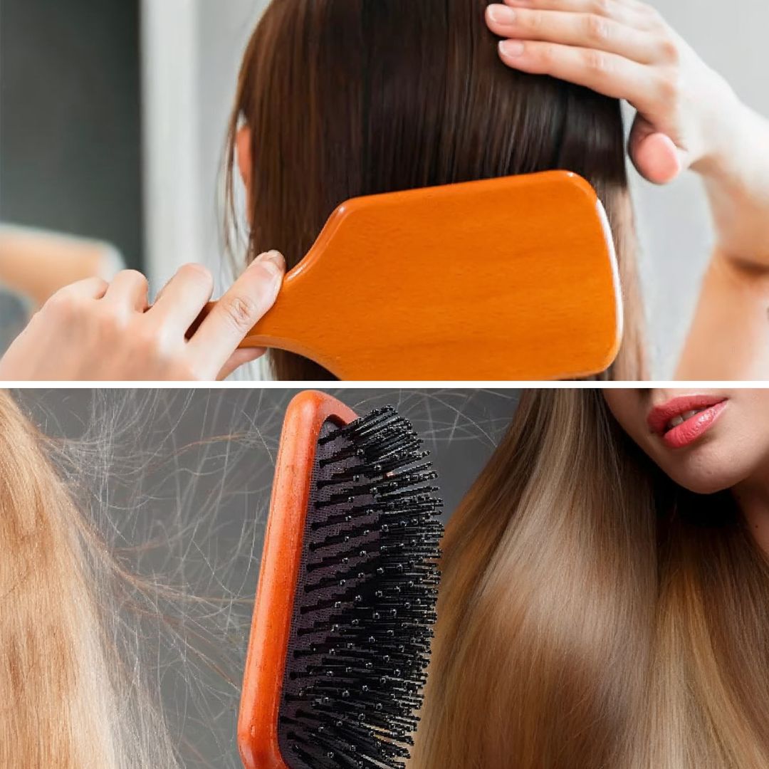 Gentle Hair Detangling Brush for Smooth Silky Locks