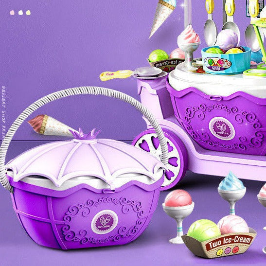 Colorful Ice Cream Playset for Kids