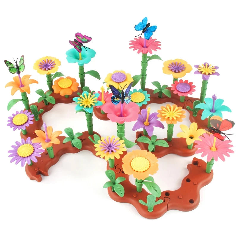Colorful Kids Flower Brick Toy Set
