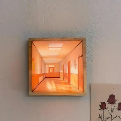 Colorful Optical Illusion Table Lamp