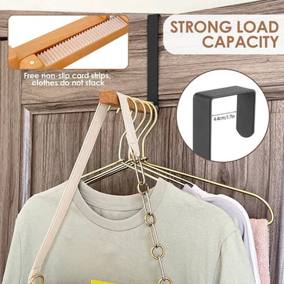 Space Saving Wooden Door Storage Hooks