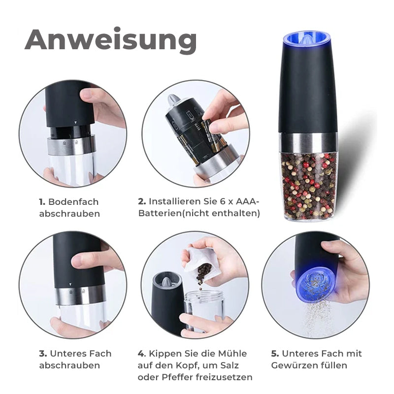 Automatic Electric Salt and Pepper Grinder Mill