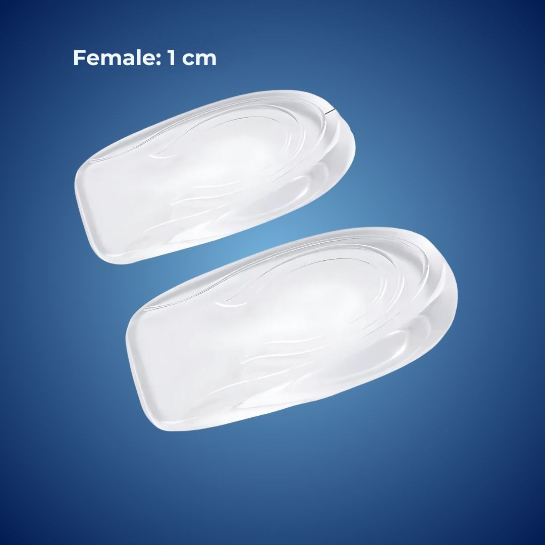 Comfortable Gel Heel Lift Insoles for Pain Relief