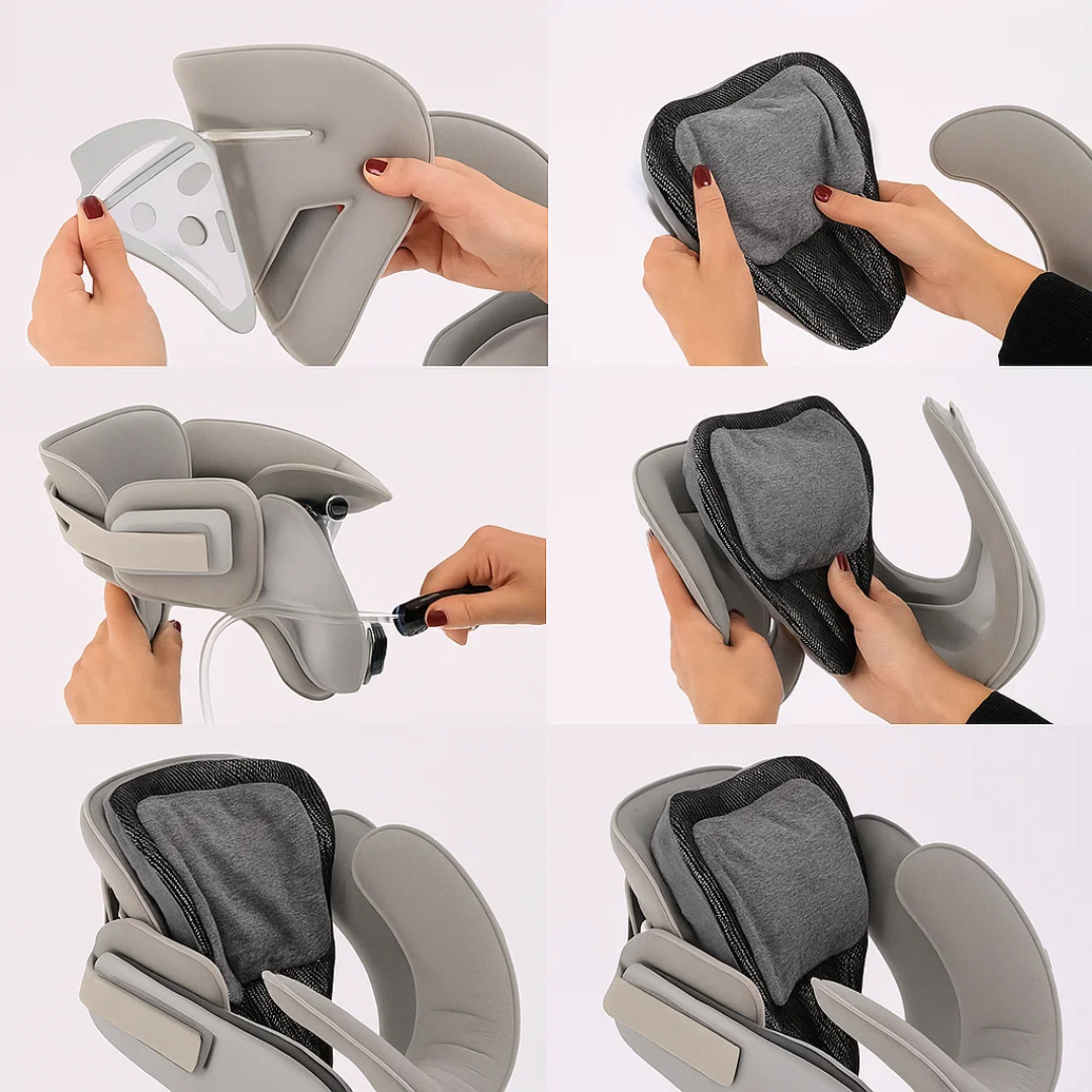 Comfortable Inflatable Neck Support Pillow for Home Office