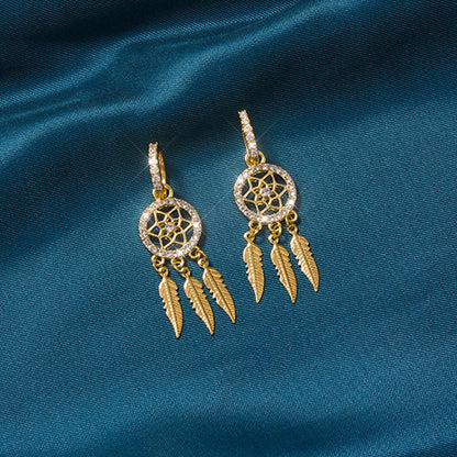 Luxurious 14k Gold Drop Earrings