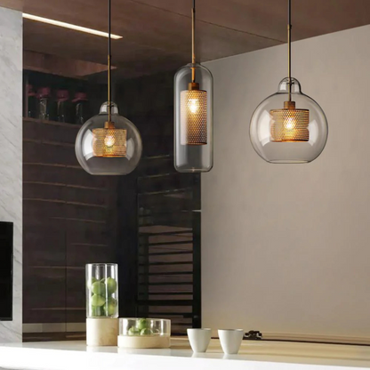 Stylish Glass Pendant Light for Dining Room