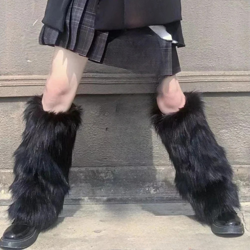 Warm Faux Fur Leg Boot Covers
