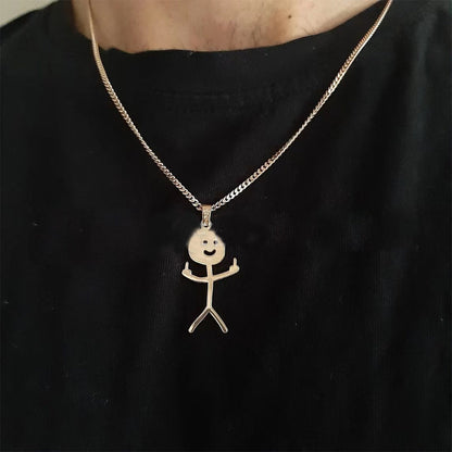 Trendy Novelty Laughing Necklace