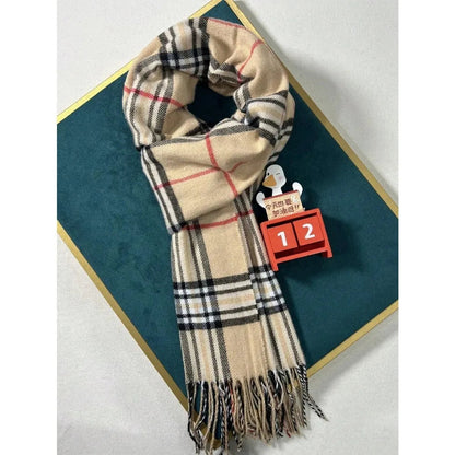 Soft Checkered Cozy Winter Scarf and Neck Wrap