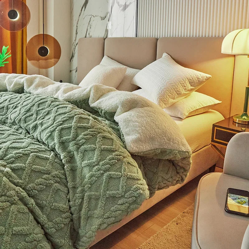 Plush Double Sided Soft Duvet Cover