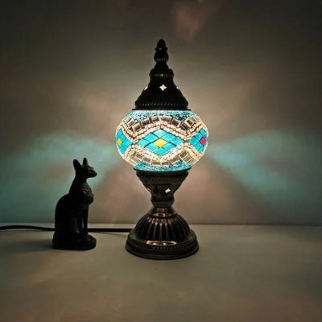 Vibrant Multicolor Glass Table Lamp