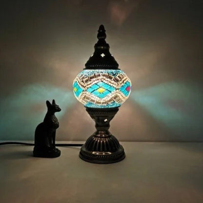 Vibrant Multicolor Glass Table Lamp