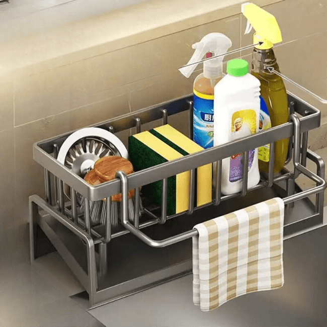 Compact Kitchen Sink Stainless Steel Dish Rack