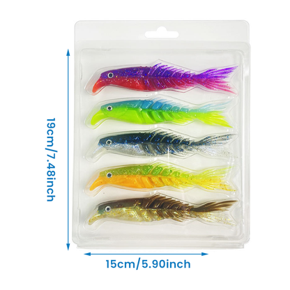 Flexible Segmented Rubber Fish Toy