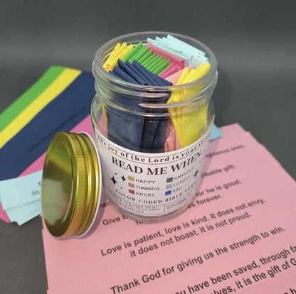 Inspirational Bible Verse Jar for Daily Motivation