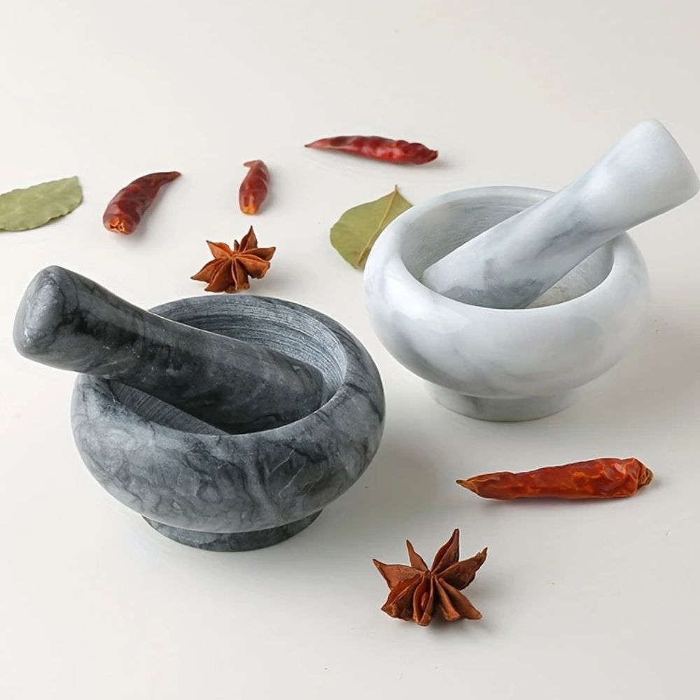 Granite Stone Grinder Bowl Set