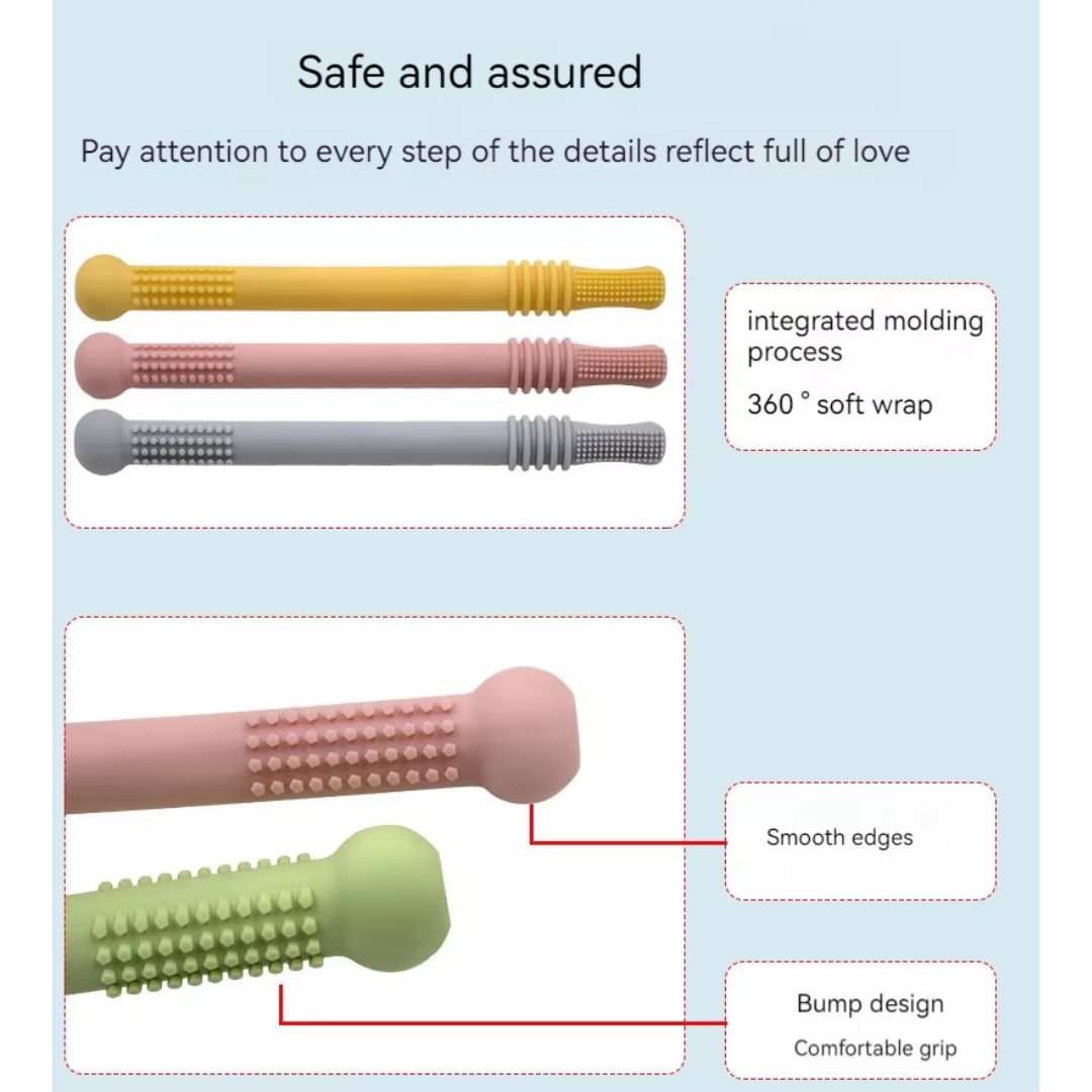 Soft Baby Teether Tubes Set